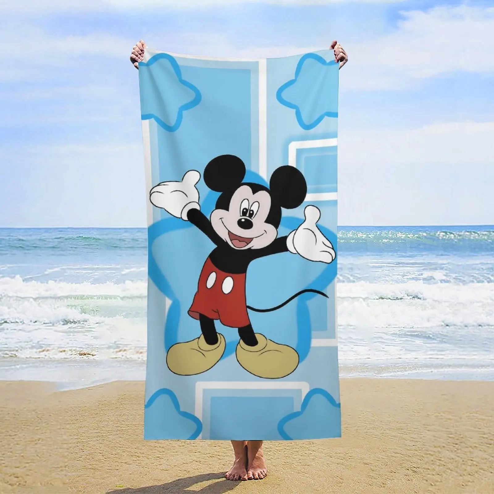 Serviette de plage Mickey Minnie Serviettes en microfibre Salle de bain