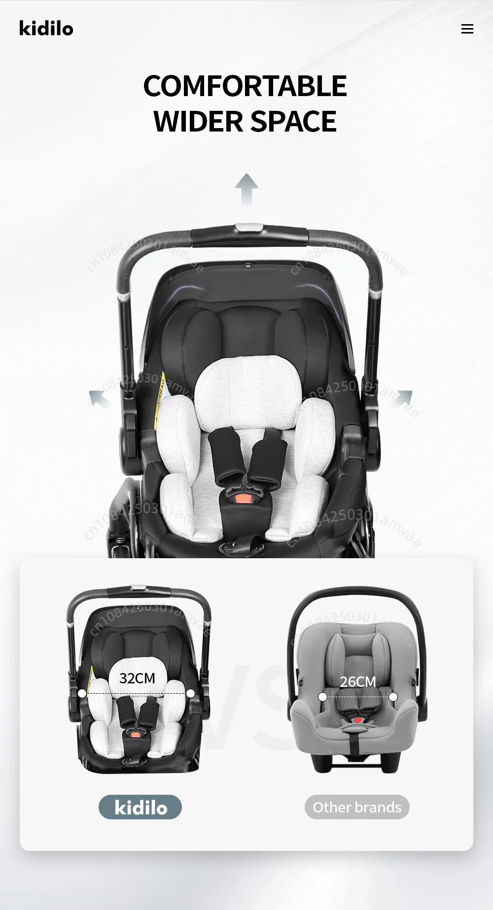 Multi functional newborn baby sleeping basket, baby safety seat, baby stroller, multi-purpose portable four-wheel stroller