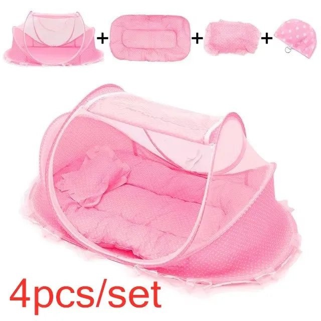 Moustiquaire pliable et portable pour lit de bébé, tente anti-moustiques pour nouveau-né