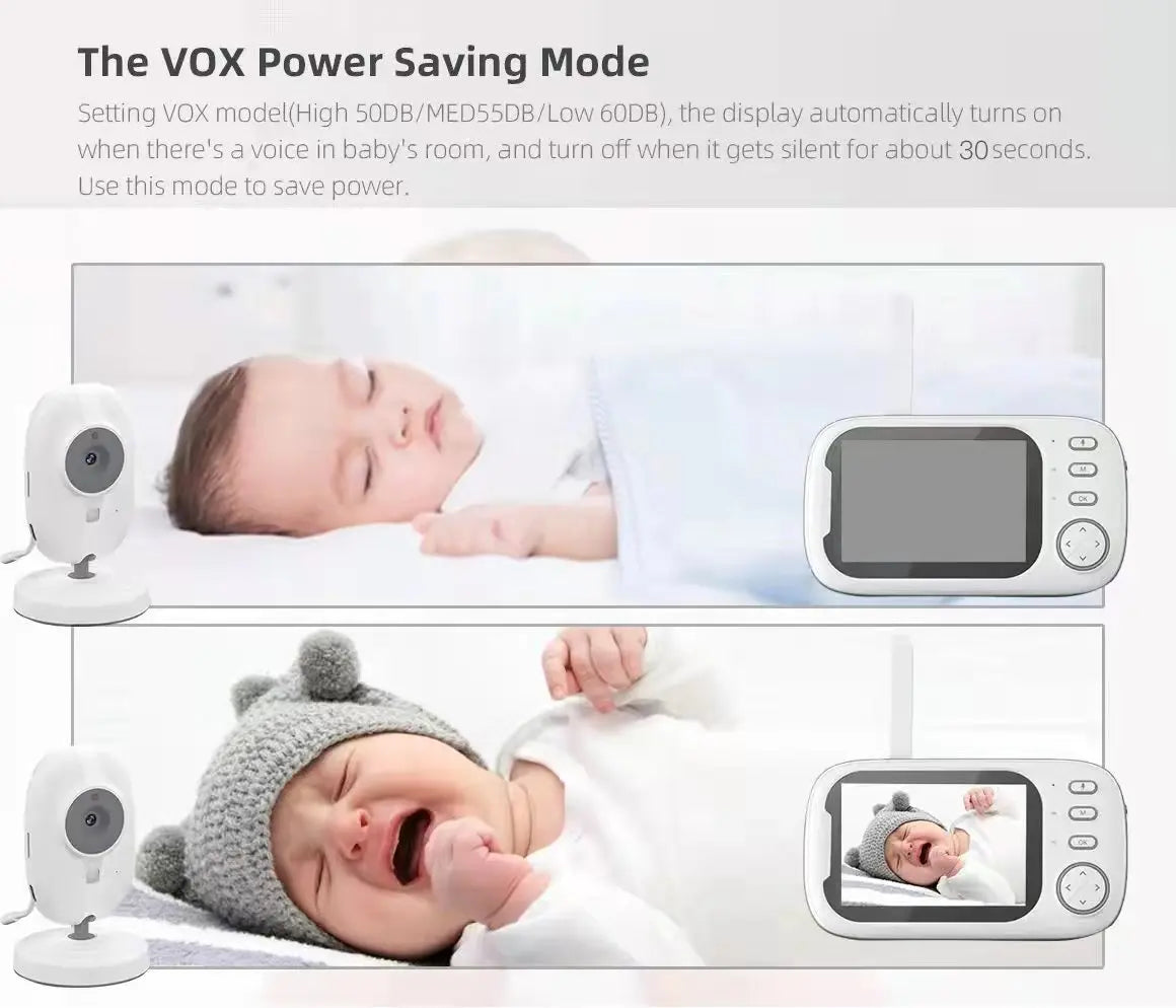 Cdycam Nouveau moniteur vidéo sans fil pour bébé avec vision nocturne