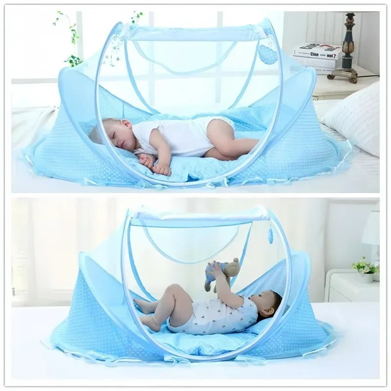 Moustiquaire pliable et portable pour lit de bébé, tente anti-moustiques pour nouveau-né