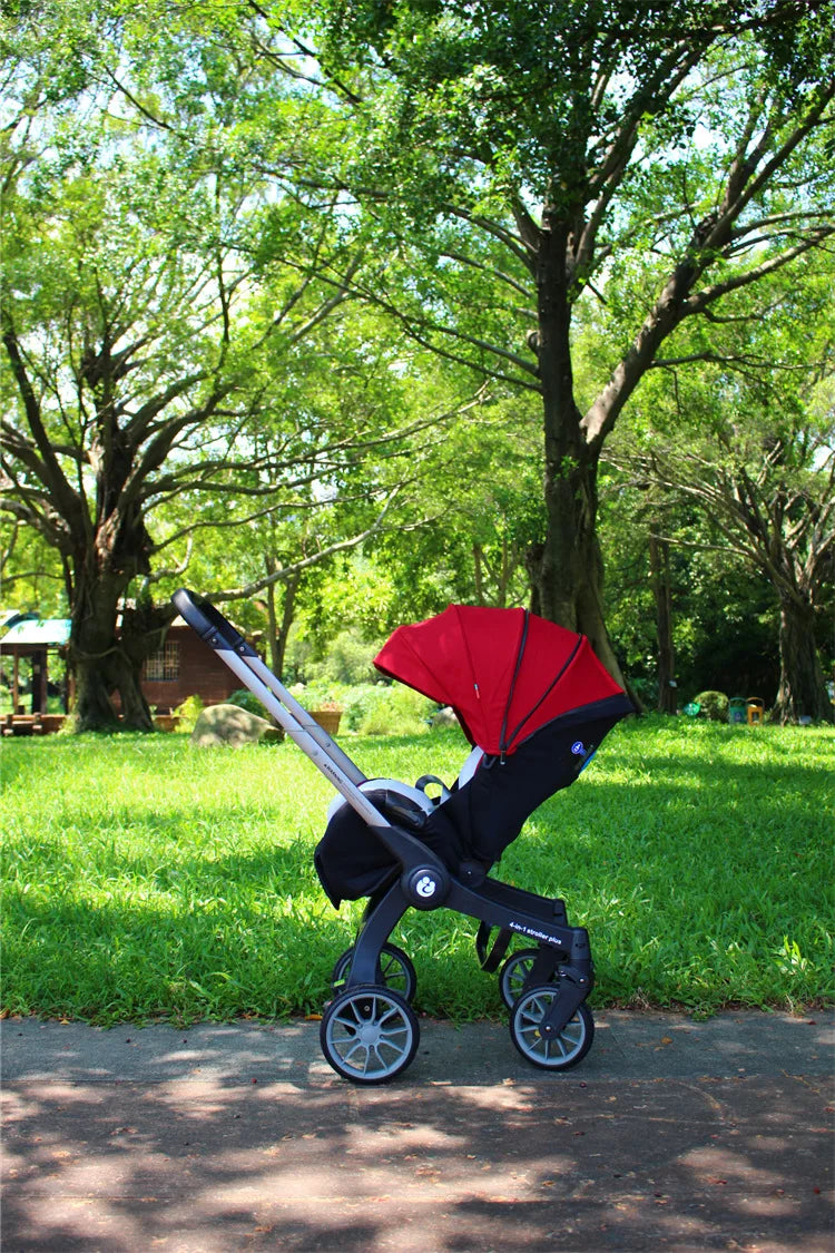 4-in-1 multifunctional newborn stroller Lightweight foldable car seat Two-way high-view baby stroller Infant Carrier