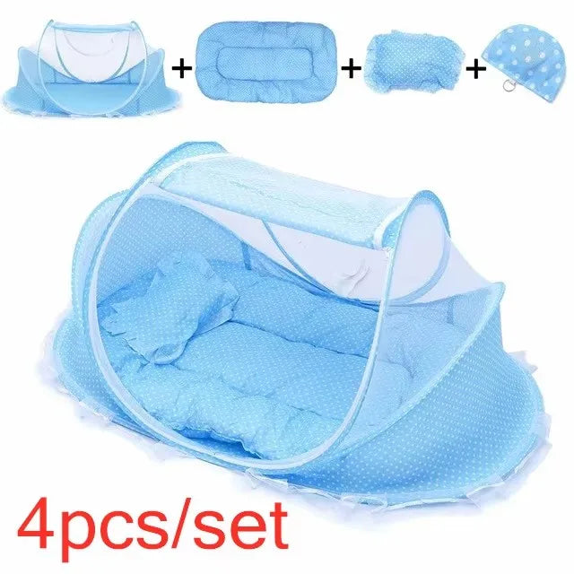 Moustiquaire pliable et portable pour lit de bébé, tente anti-moustiques pour nouveau-né