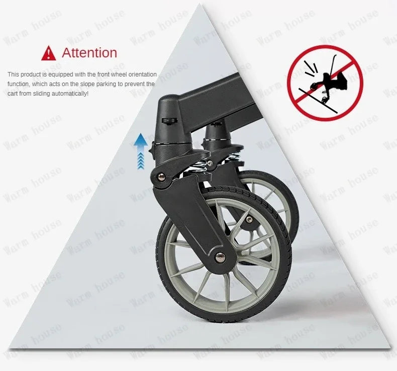 4-in-1 multifunctional newborn stroller Lightweight foldable car seat Two-way high-view baby stroller Infant Carrier