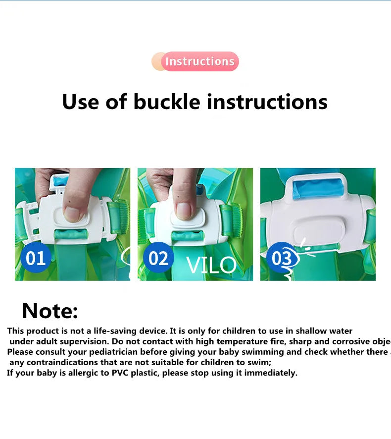 Bouée de natation gonflable réglable pour bébé