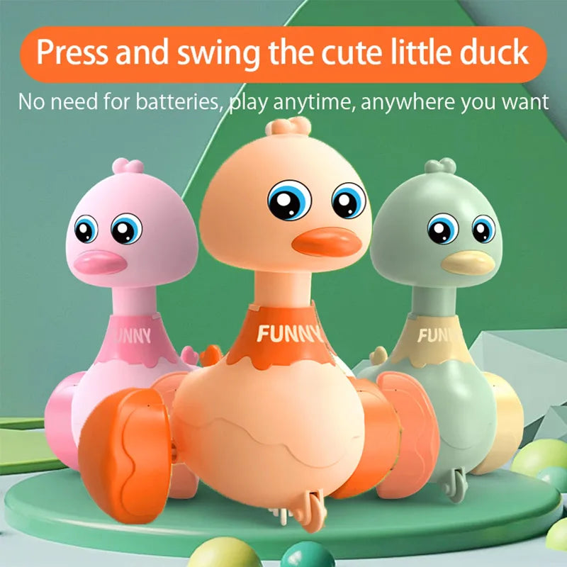 Jouet pour bébé, balançoire, canard, dessin animé, presse, véhicules