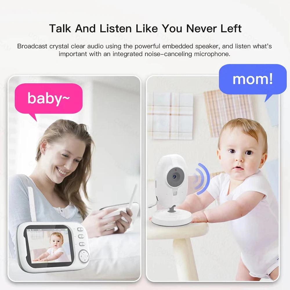 Cdycam Nouveau moniteur vidéo sans fil pour bébé avec vision nocturne