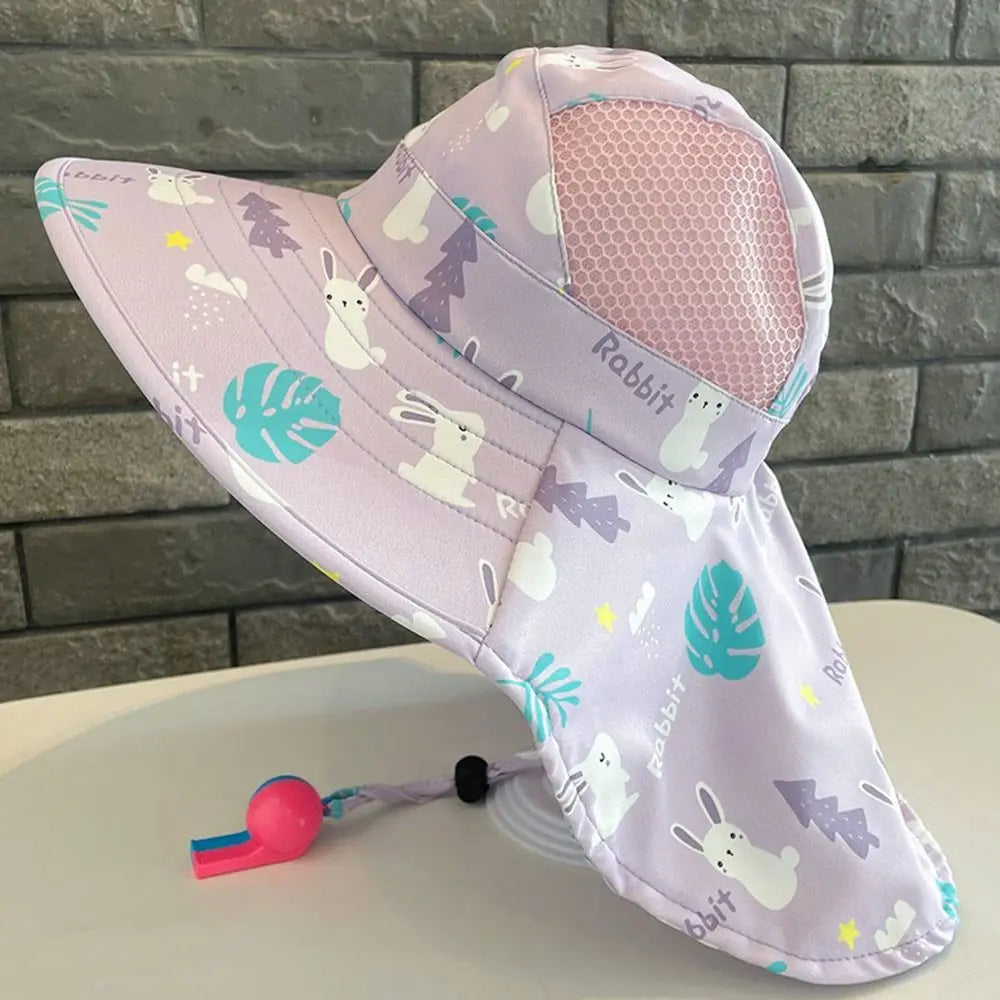 Chapeau de soleil d'été pour bébé avec sifflet pour filles et garçons