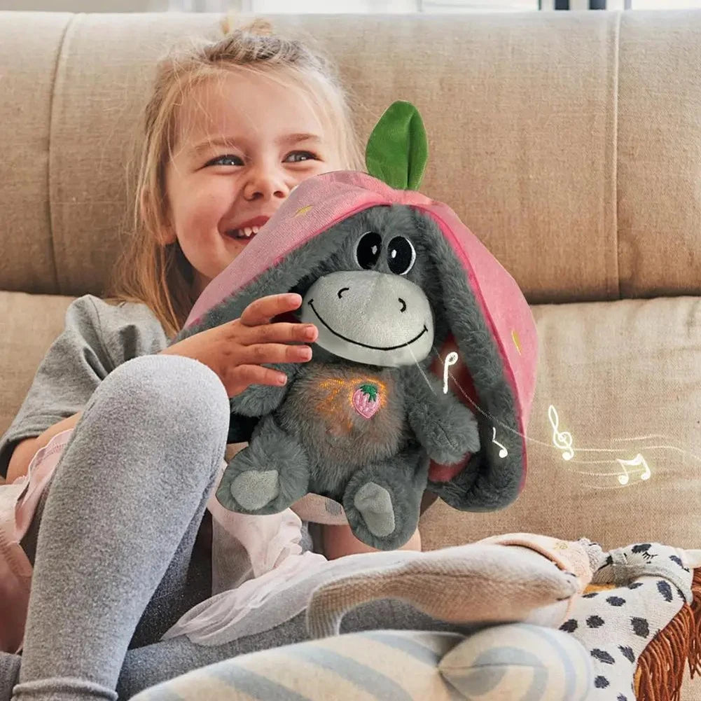 Breathing Stuffed Doll Baby Soother Sleeping Doll Donkey