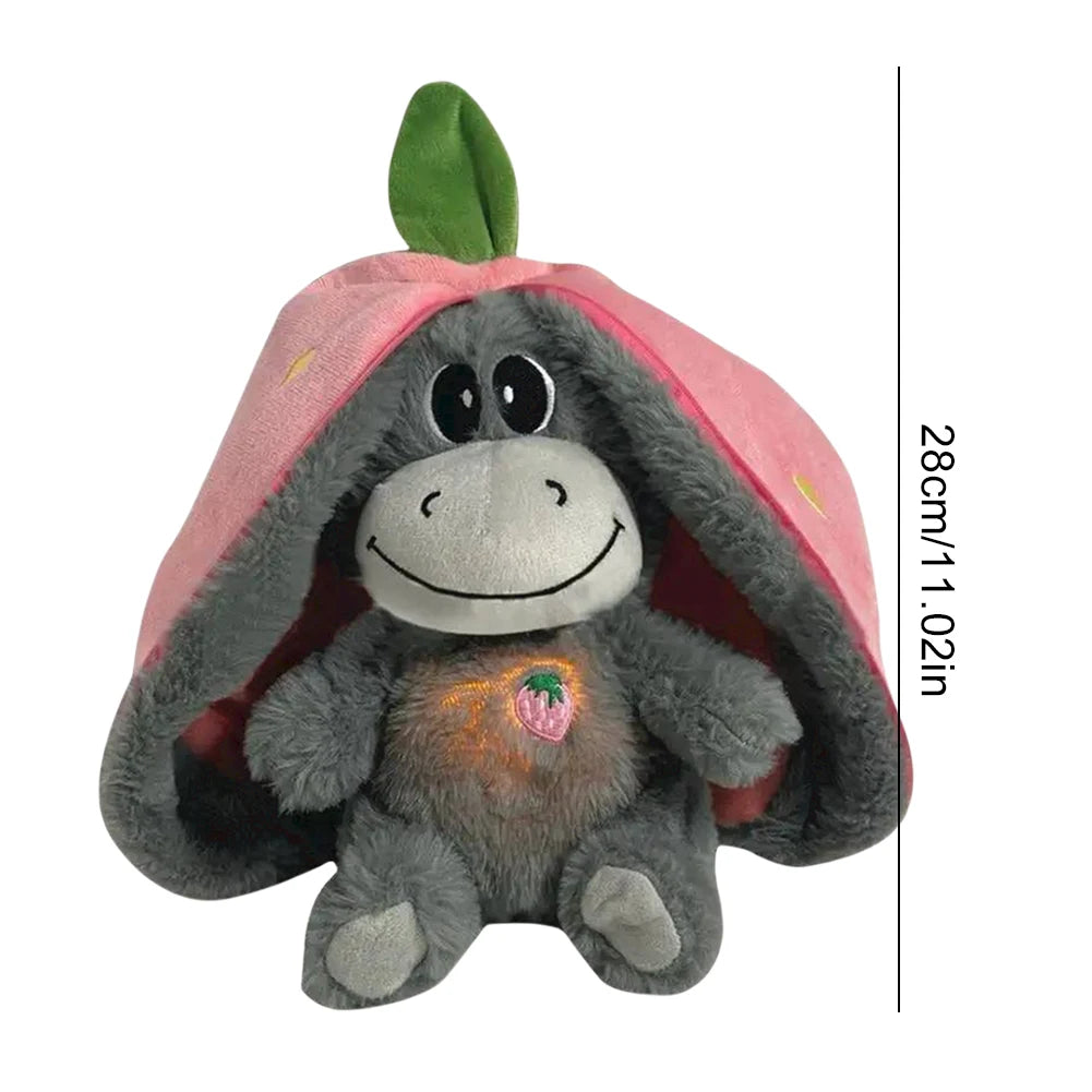 Breathing Stuffed Doll Baby Soother Sleeping Doll Donkey