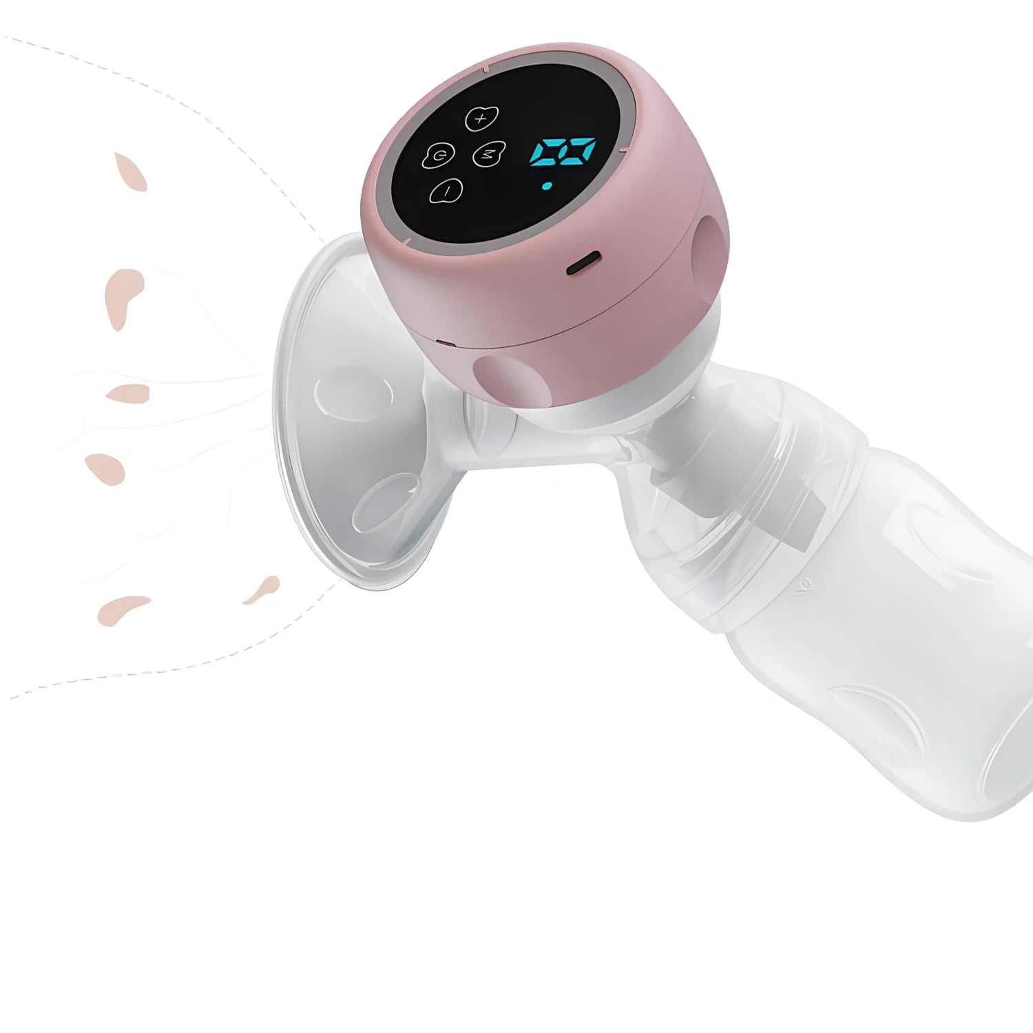Electric Breast Pump Breast Pump with LED Screen Milk Puller for Breastfeeding Low Noise Anti-Backflow Comfort Milk Collector
