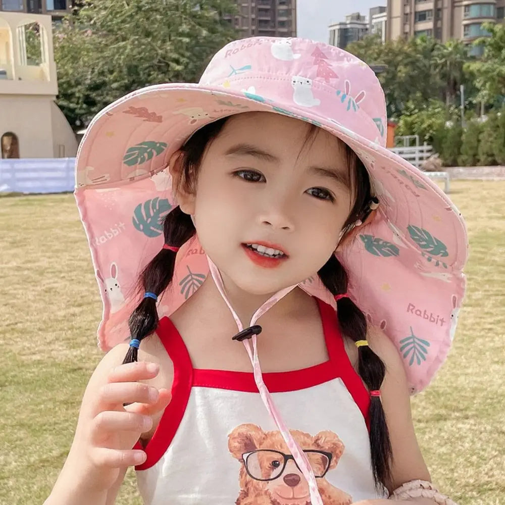 Chapeau de soleil d'été pour bébé avec sifflet pour filles et garçons