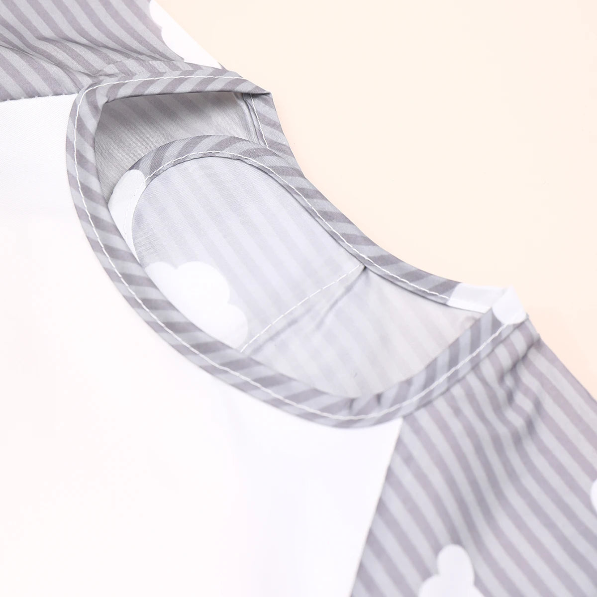 Écharpe à manches longues rayée imperméable pour bébé