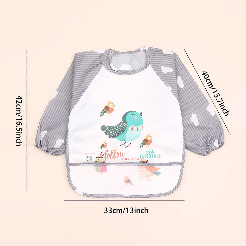 Écharpe à manches longues rayée imperméable pour bébé