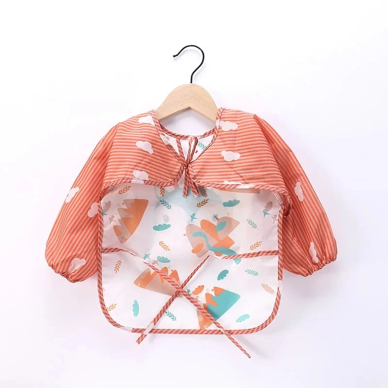 Écharpe à manches longues rayée imperméable pour bébé