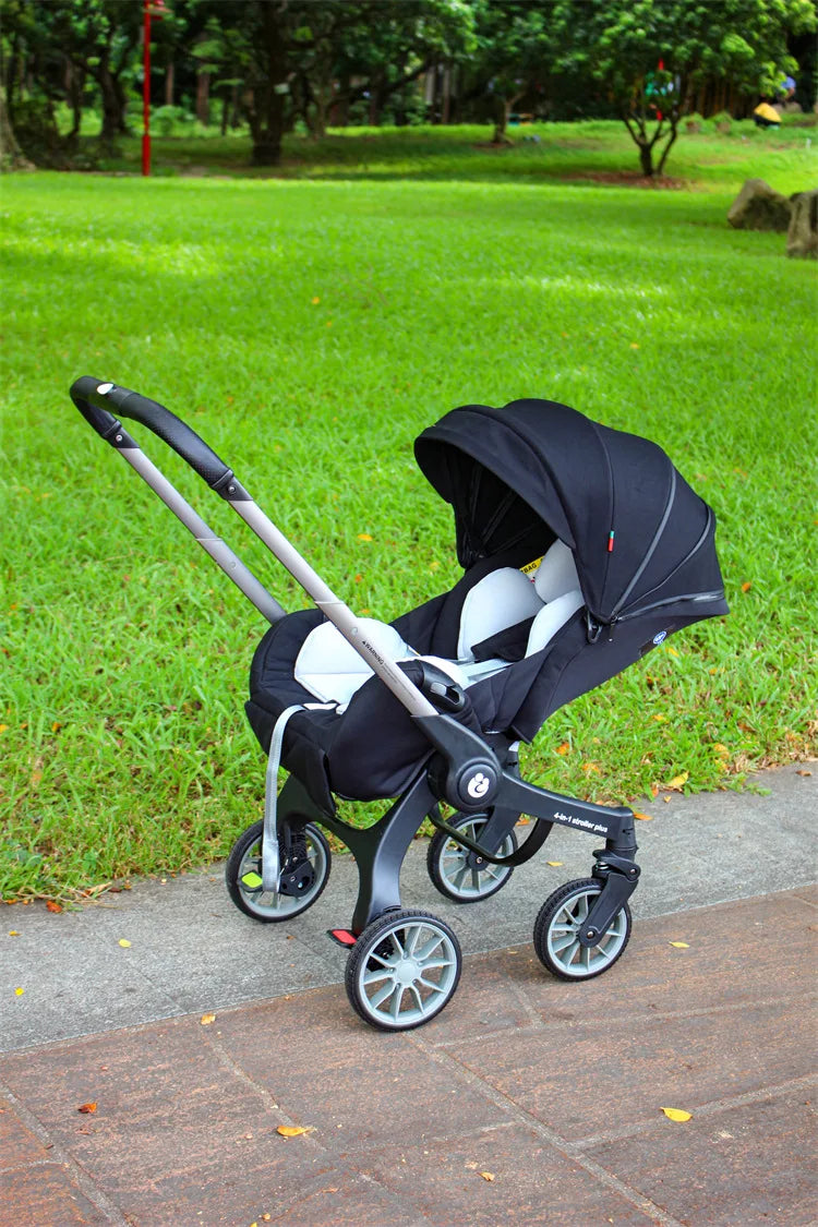 4-in-1 multifunctional newborn stroller Lightweight foldable car seat Two-way high-view baby stroller Infant Carrier