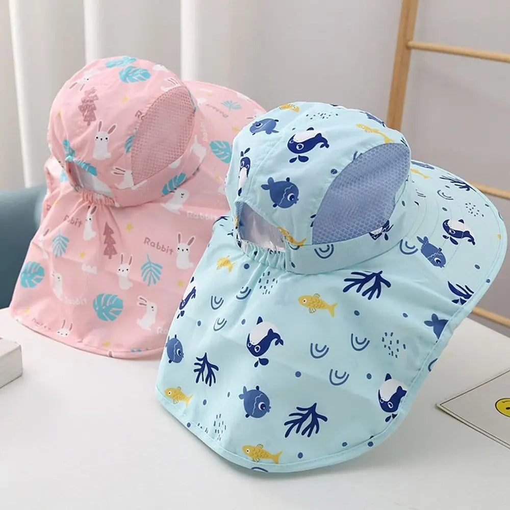 Chapeau de soleil d'été pour bébé avec sifflet pour filles et garçons