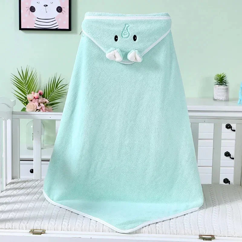 Cartoon Animal Baby Hooded Bath Towels