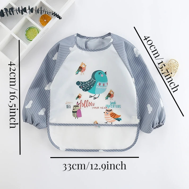 Écharpe à manches longues rayée imperméable pour bébé