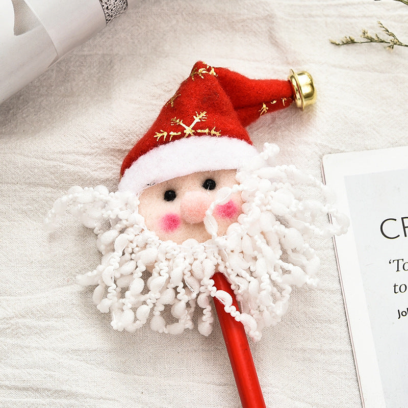 Cartoon Old Snowman Pattern Pen