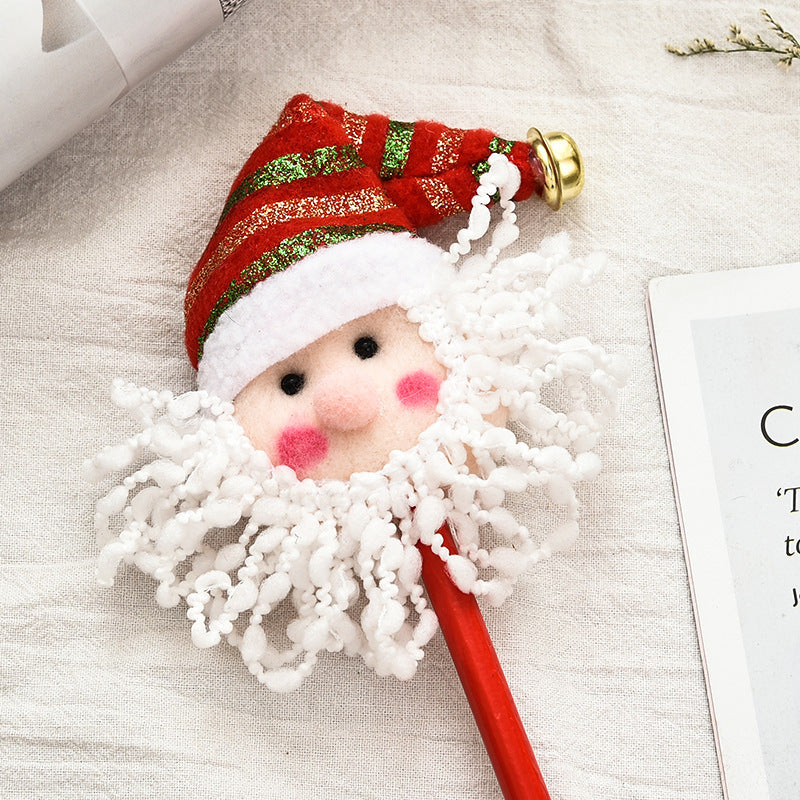 Cartoon Old Snowman Pattern Pen